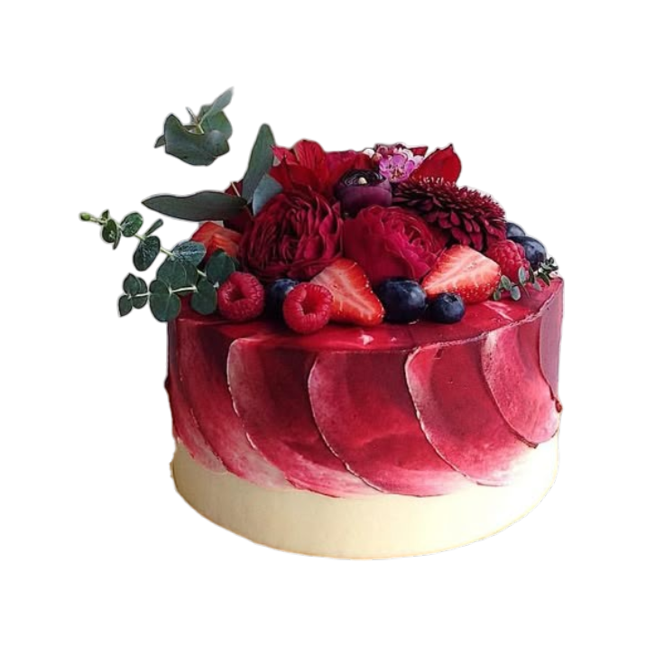 Gourmet Fruit Topped Drip Cake